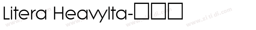 Litera HeavyIta字体转换